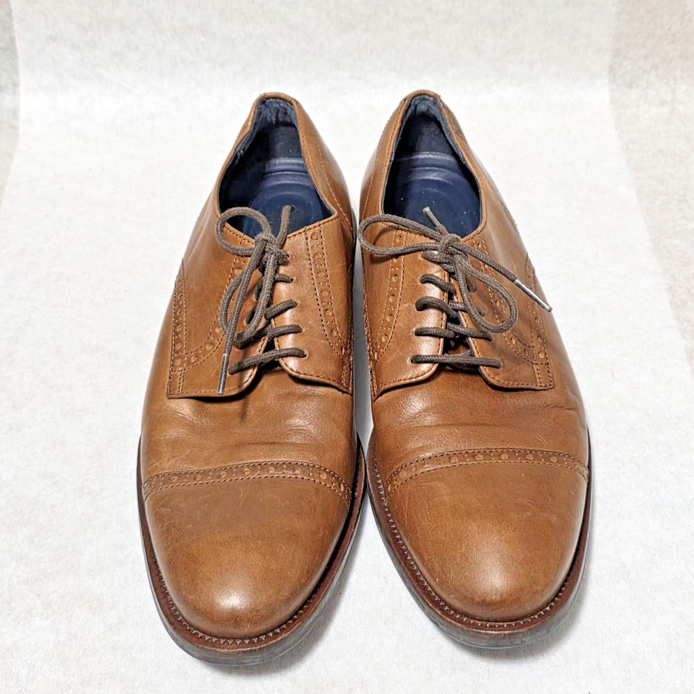 Cole Haan Williams Cap Toe Oxford Mens 9.5 M British Tan Leather Shoes C26146